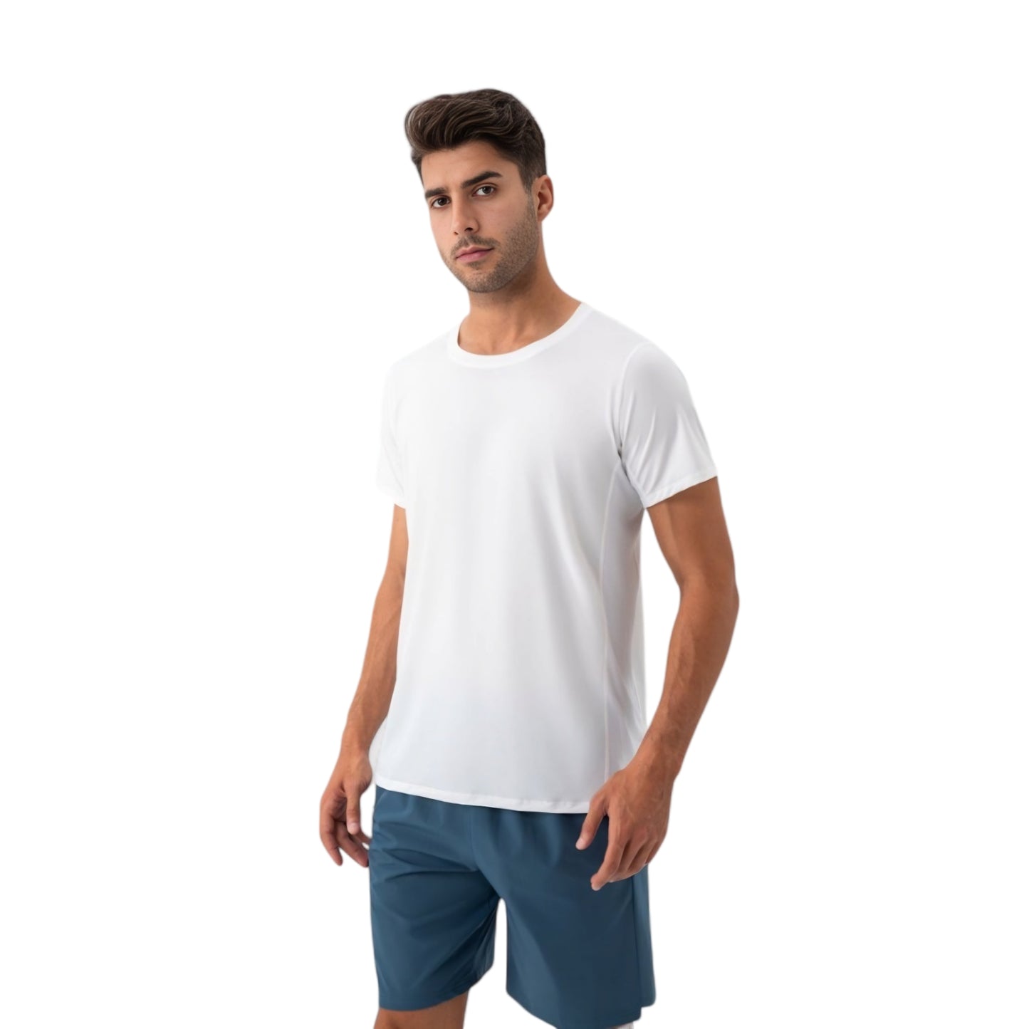 Men's Classic Fit Athletic T-Shirt with Quick-Dry Fabric and Short Sleeves
