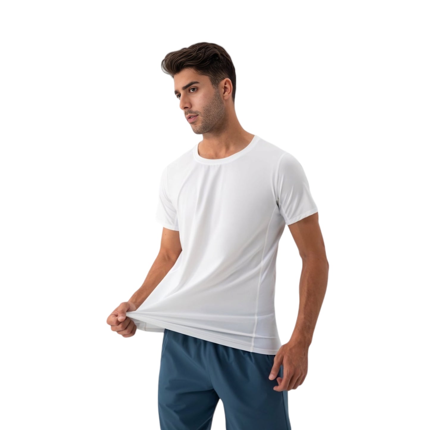 Men's Classic Fit Athletic T-Shirt with Quick-Dry Fabric and Short Sleeves