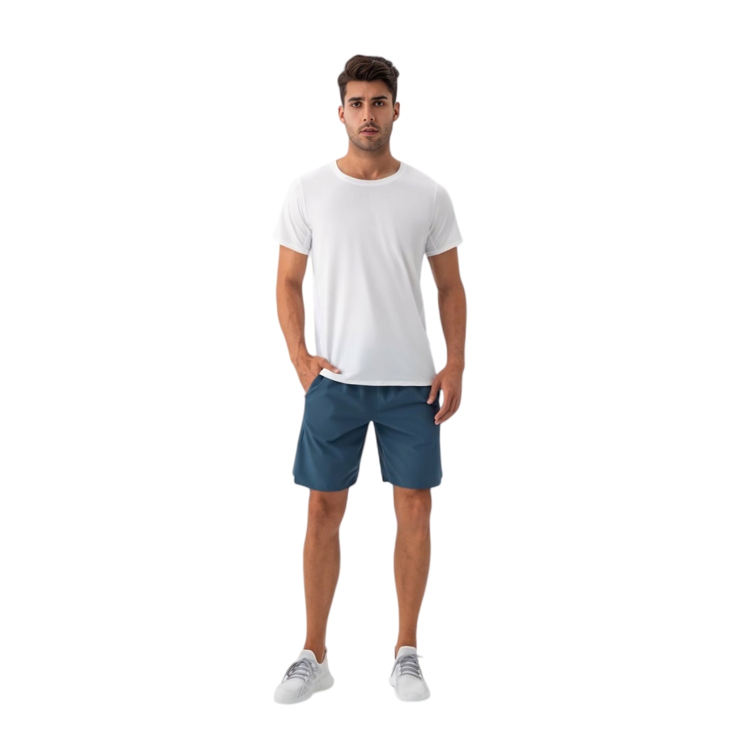 Men's Classic Fit Athletic T-Shirt with Quick-Dry Fabric and Short Sleeves