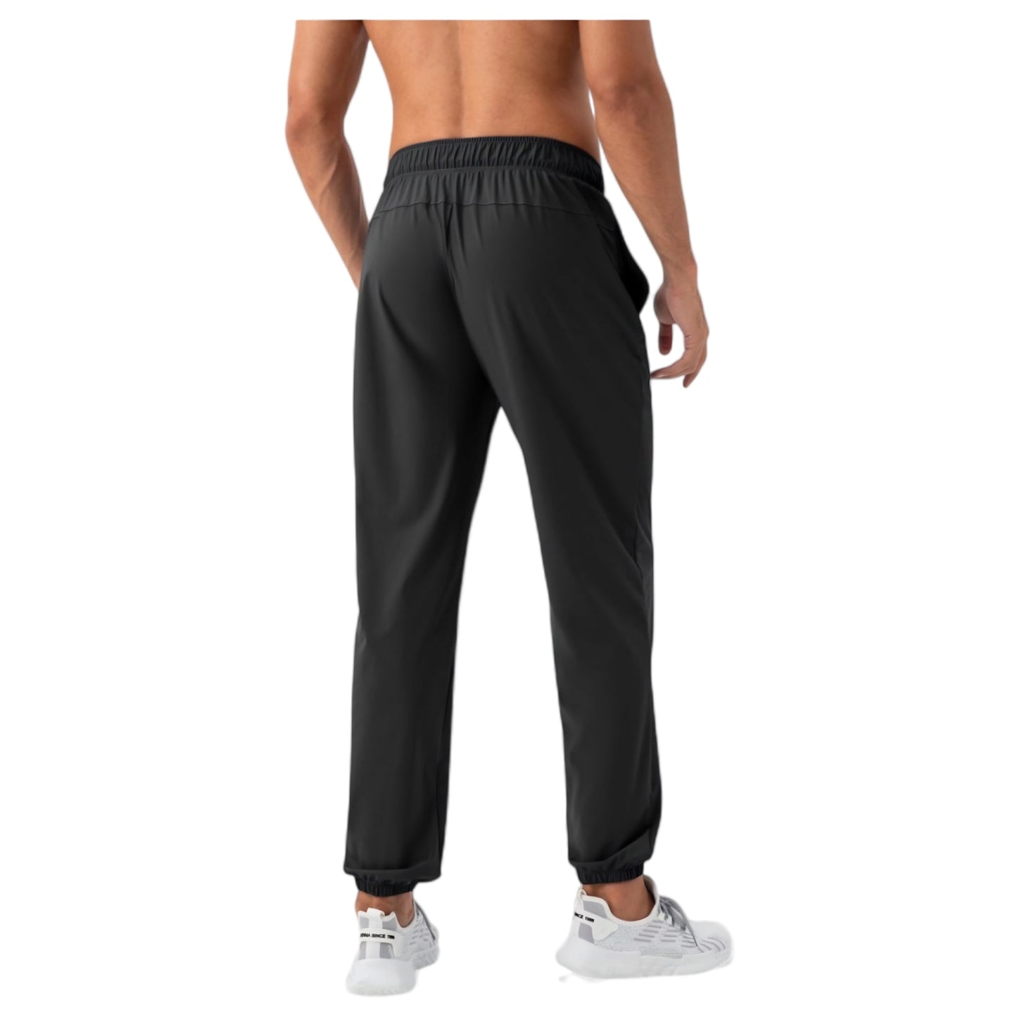 Men's Lightweight Stretch Lounge Pants with Adjustable Drawstring Waist and Straight Leg Fit