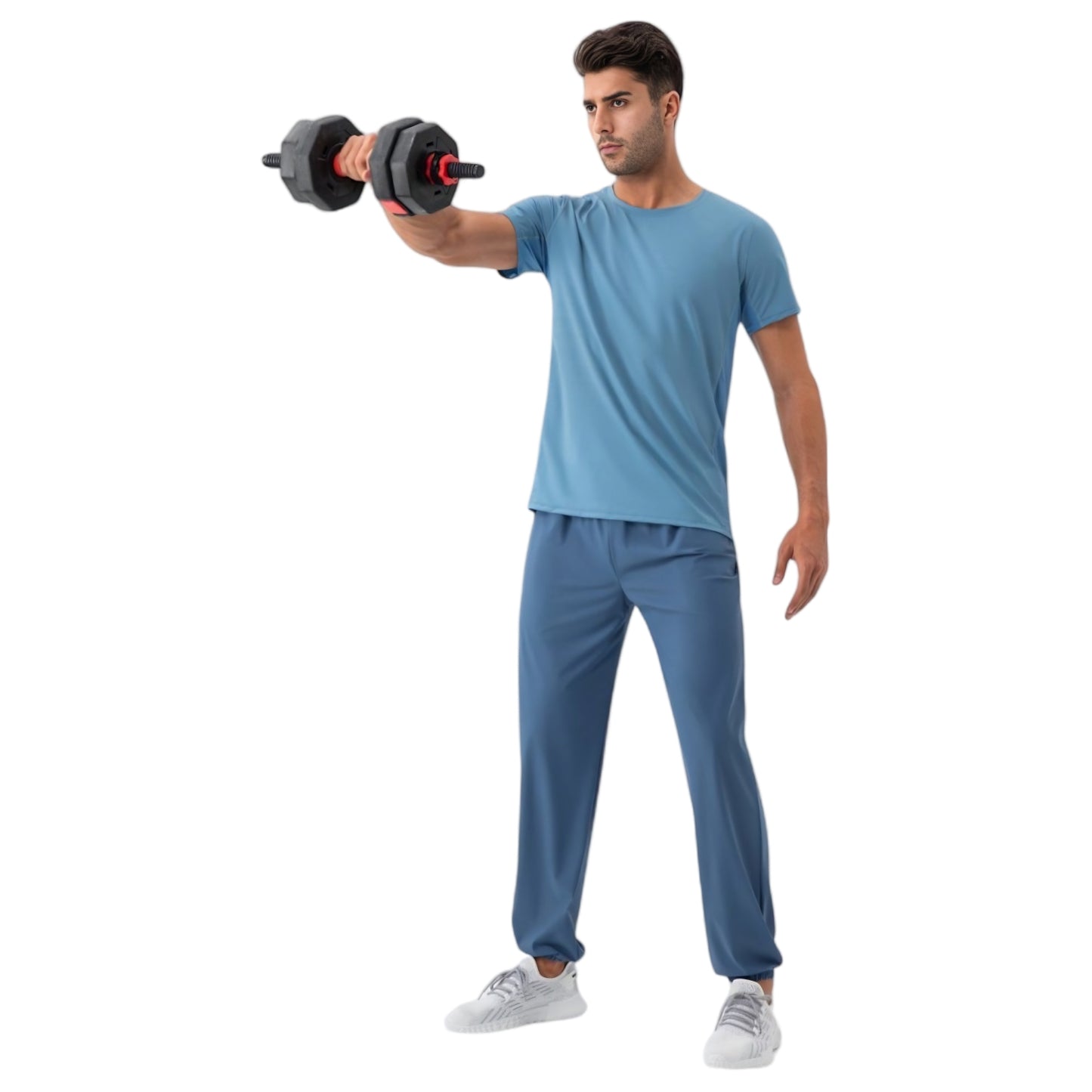 Men's Lightweight Stretch Lounge Pants with Adjustable Drawstring Waist and Straight Leg Fit