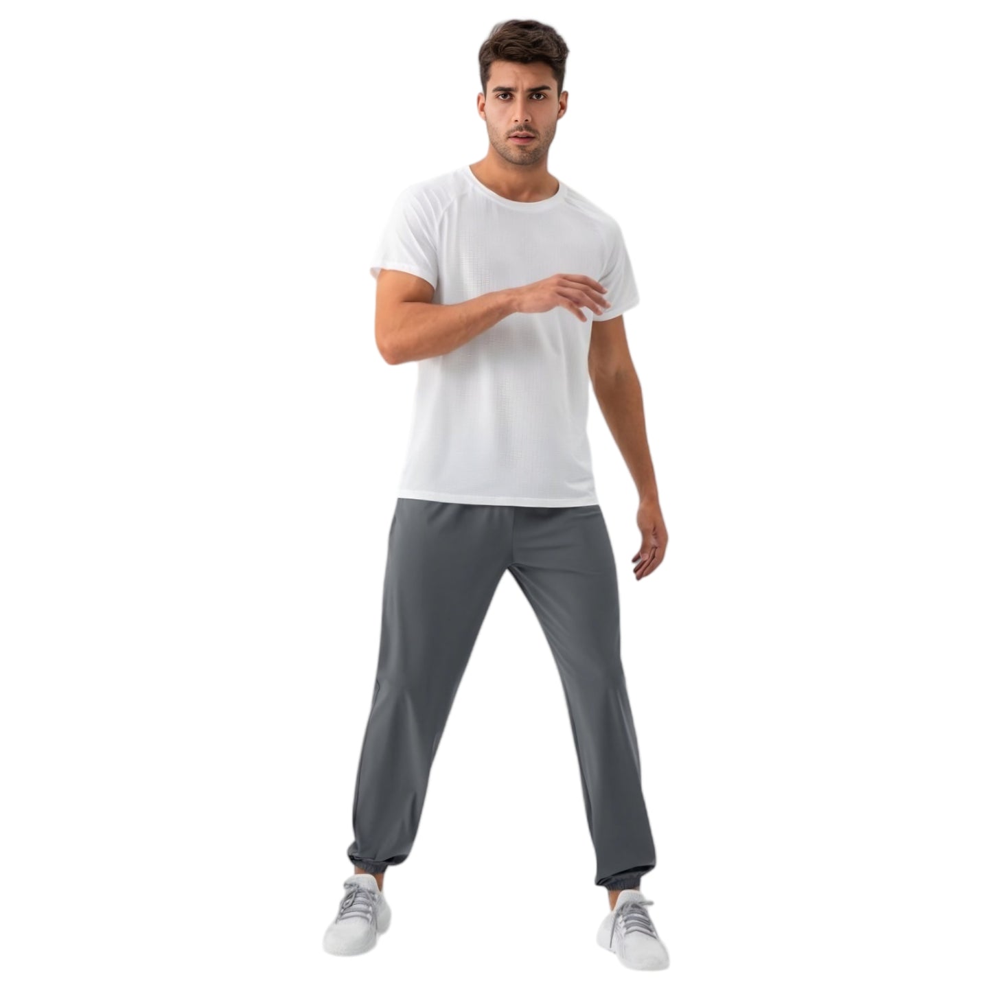 Men's Lightweight Stretch Lounge Pants with Adjustable Drawstring Waist and Straight Leg Fit