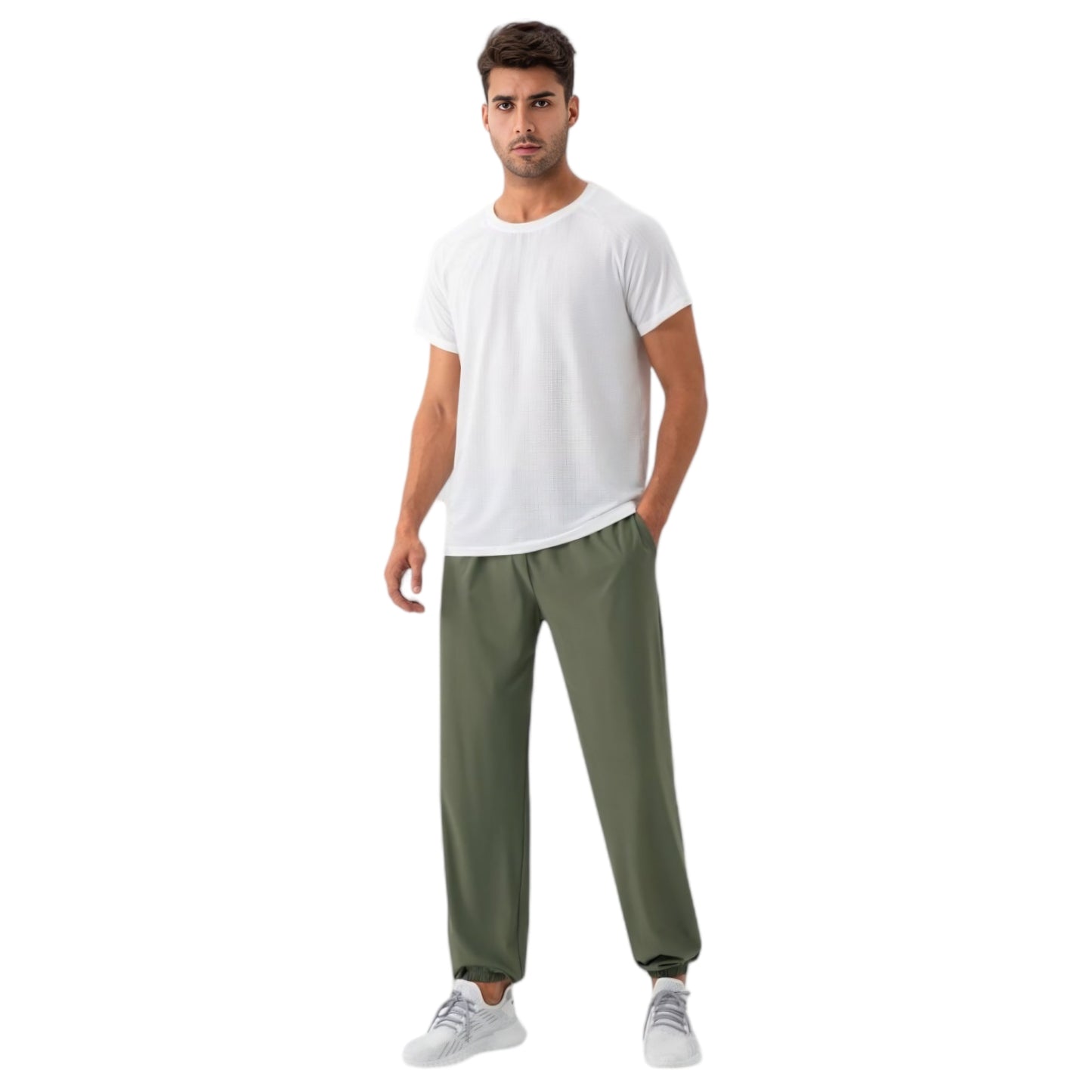 Men's Lightweight Stretch Lounge Pants with Adjustable Drawstring Waist and Straight Leg Fit