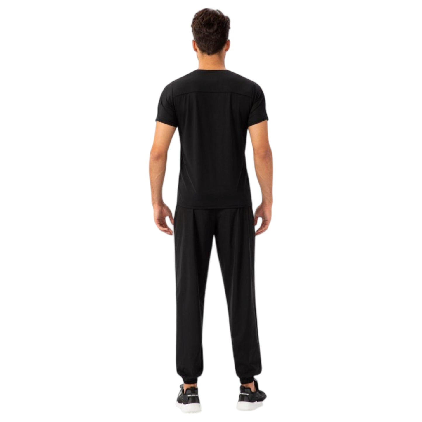 Men's Athletic Drawstring Pants with Zipper Pockets and Elastic Waistband for Active and Casual Wear