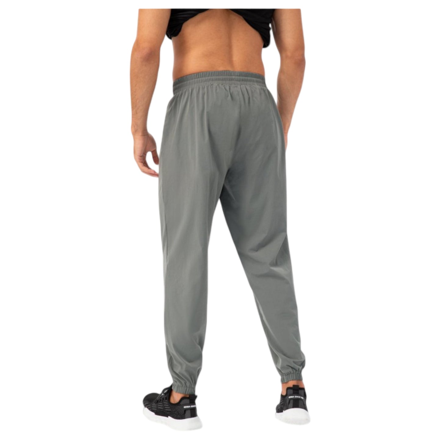 Men's Athletic Drawstring Pants with Zipper Pockets and Elastic Waistband for Active and Casual Wear