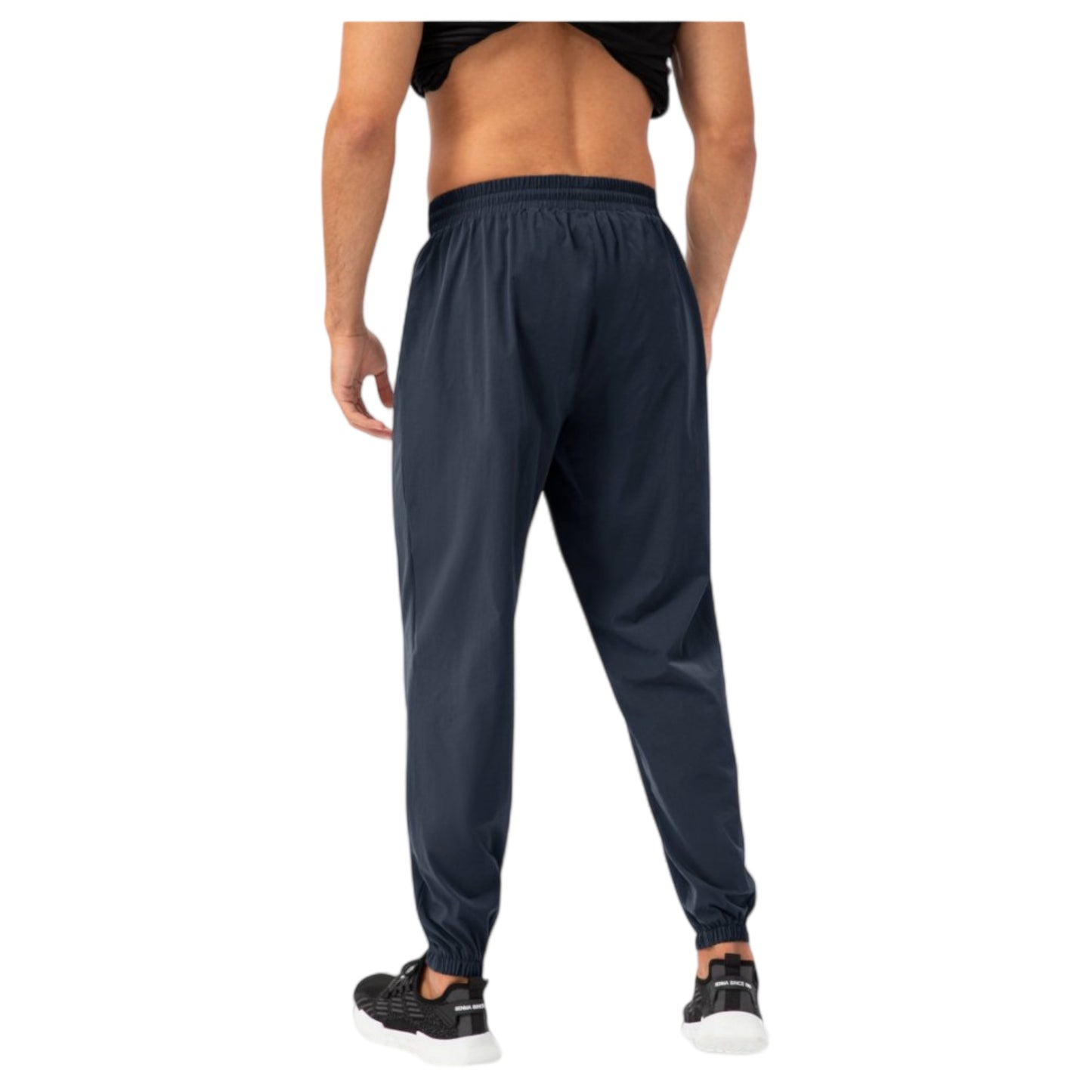 Men's Athletic Drawstring Pants with Zipper Pockets and Elastic Waistband for Active and Casual Wear