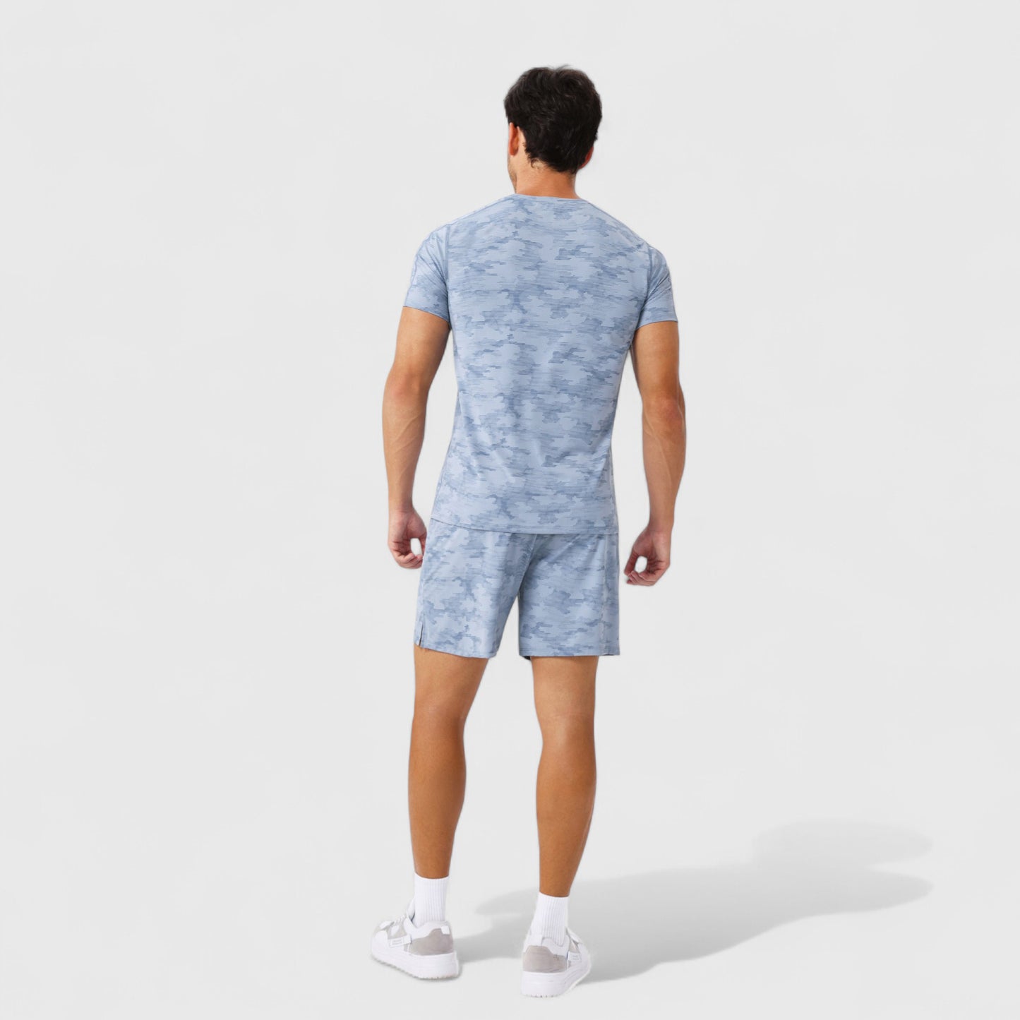 Men's Camo Print Short Sleeve Performance Tee with Quick-Dry Lightweight Stretch Fabric