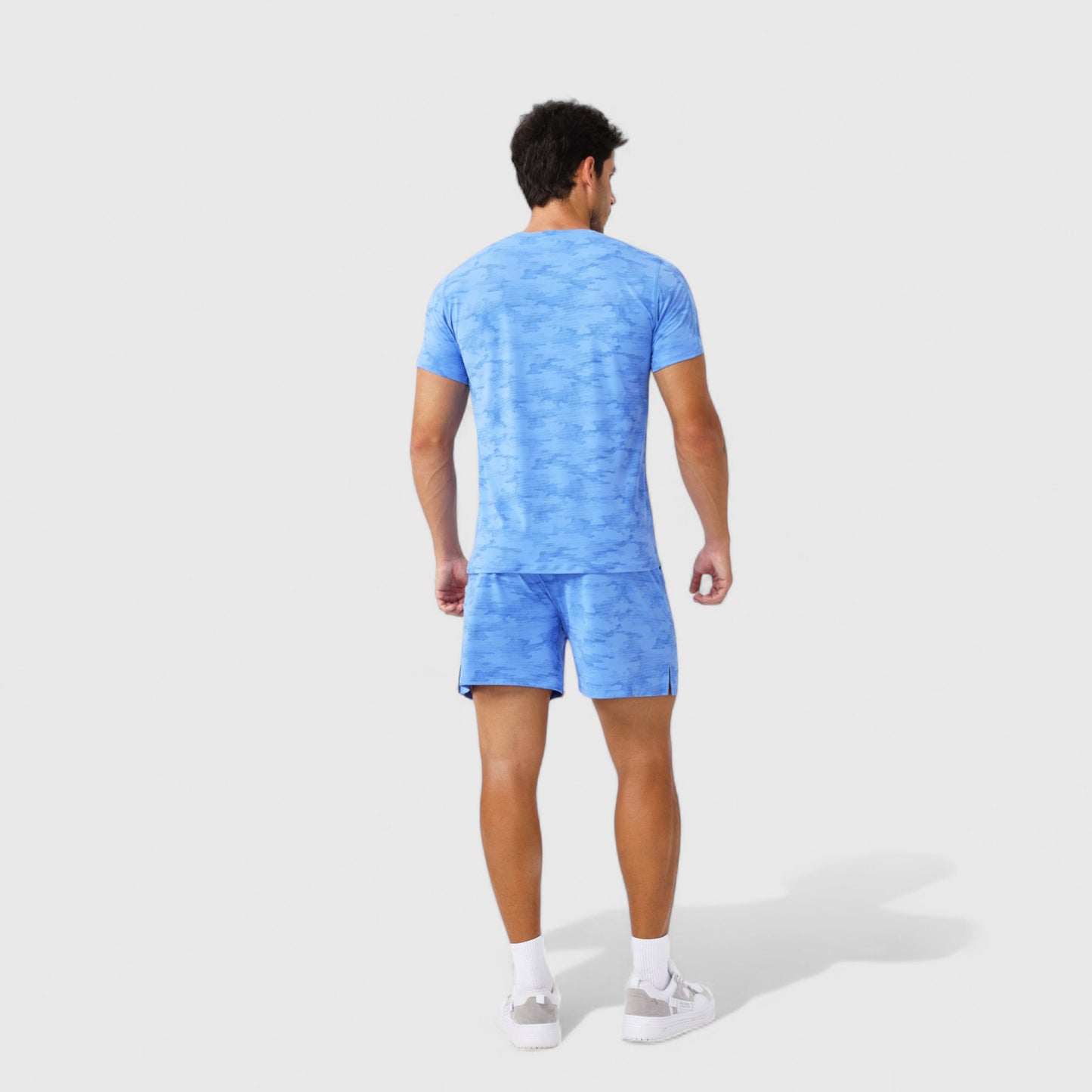 Men's Camo Print Short Sleeve Performance Tee with Quick-Dry Lightweight Stretch Fabric