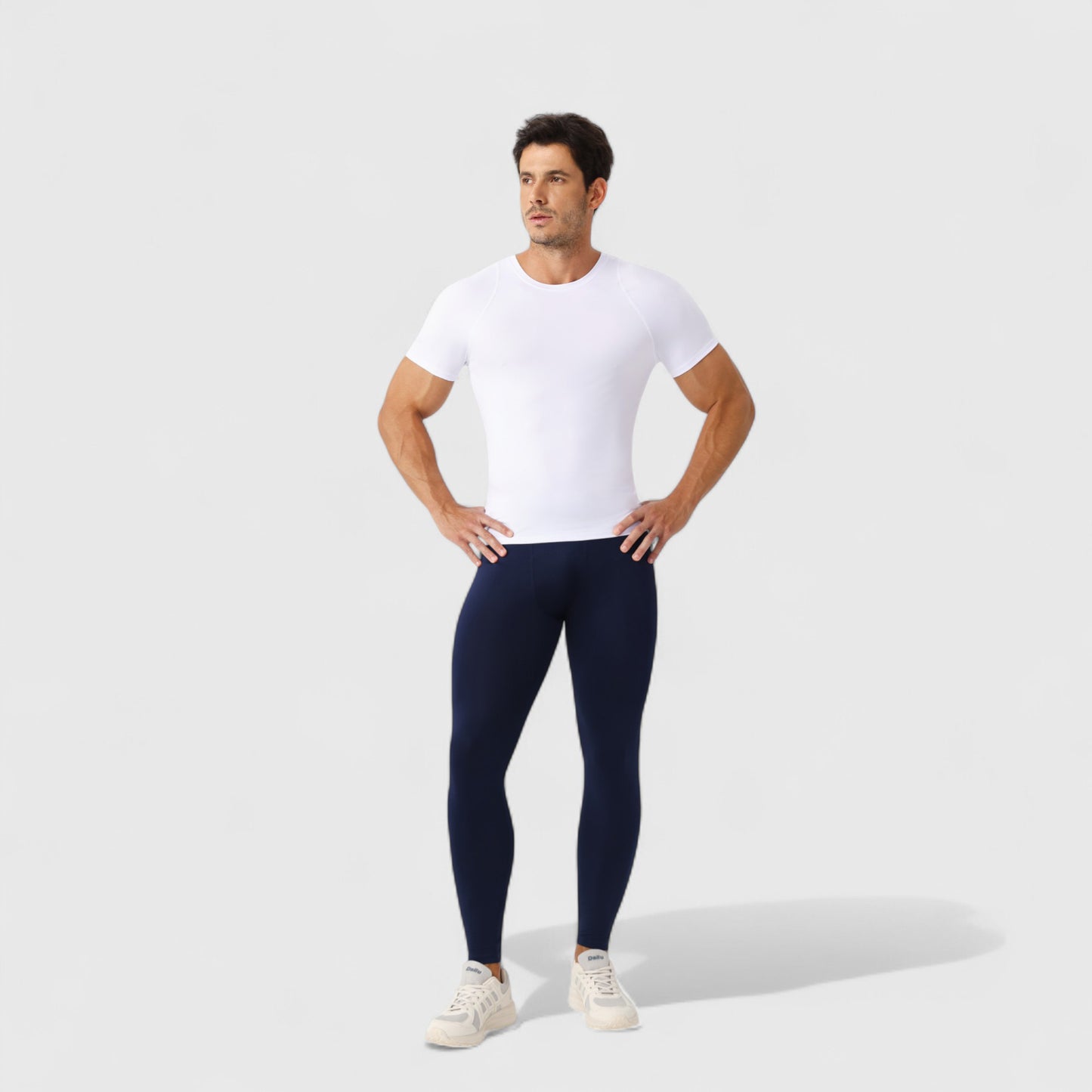 Men's Fitted Short Sleeve Performance T-Shirt with Stretch Fabric and Moisture-Wicking Comfort