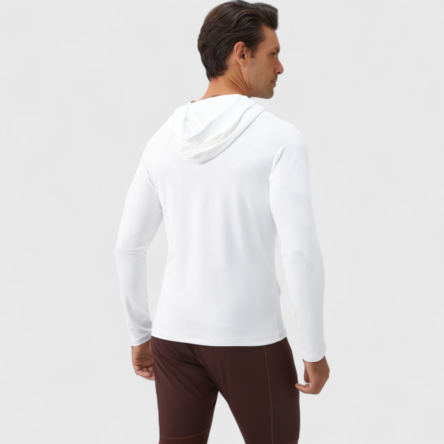 Men's Long Sleeve Pullover Hoodie with Front Kangaroo Pocket and Athletic Fit