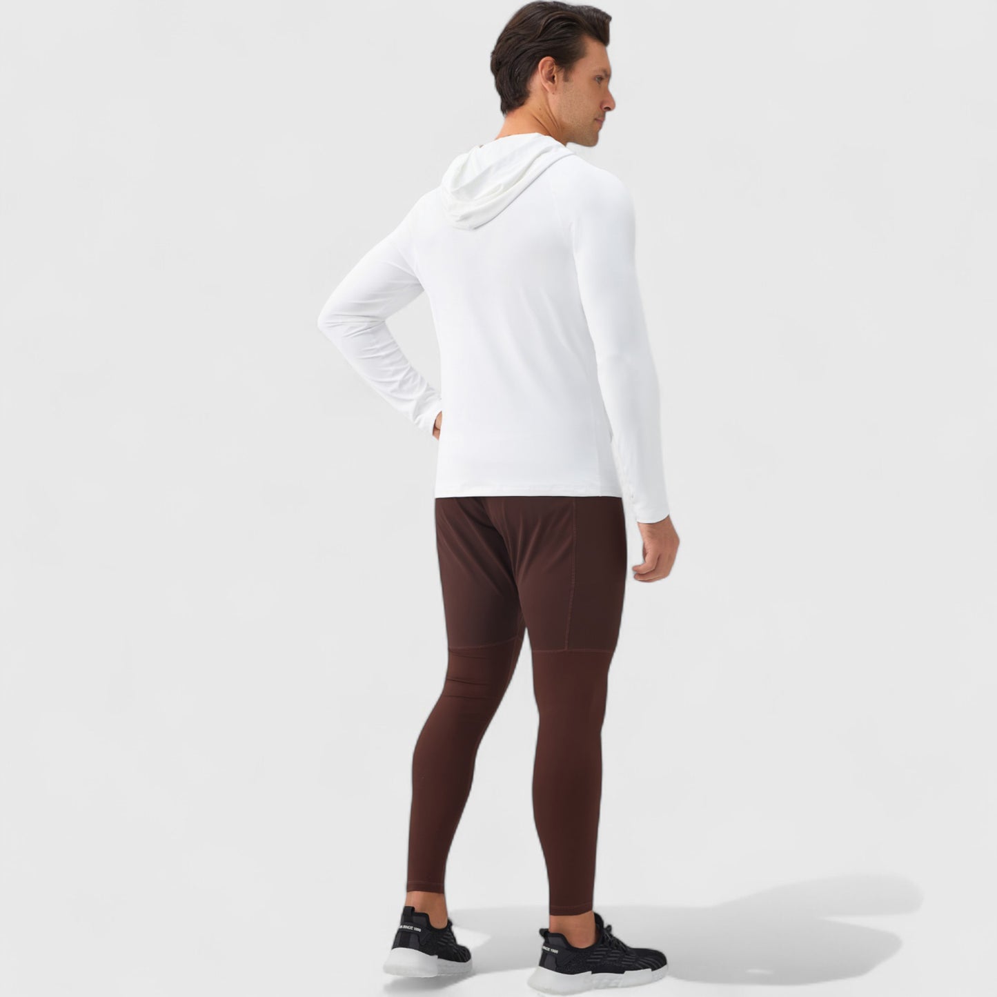 Men's Long Sleeve Pullover Hoodie with Front Kangaroo Pocket and Athletic Fit