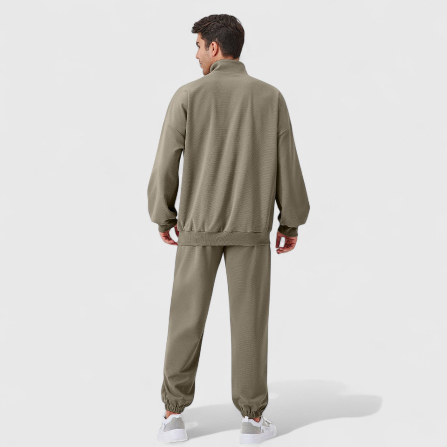 Men's Jogger Pants with Drawstring Waistband and Elastic Cuffs for Active Comfort