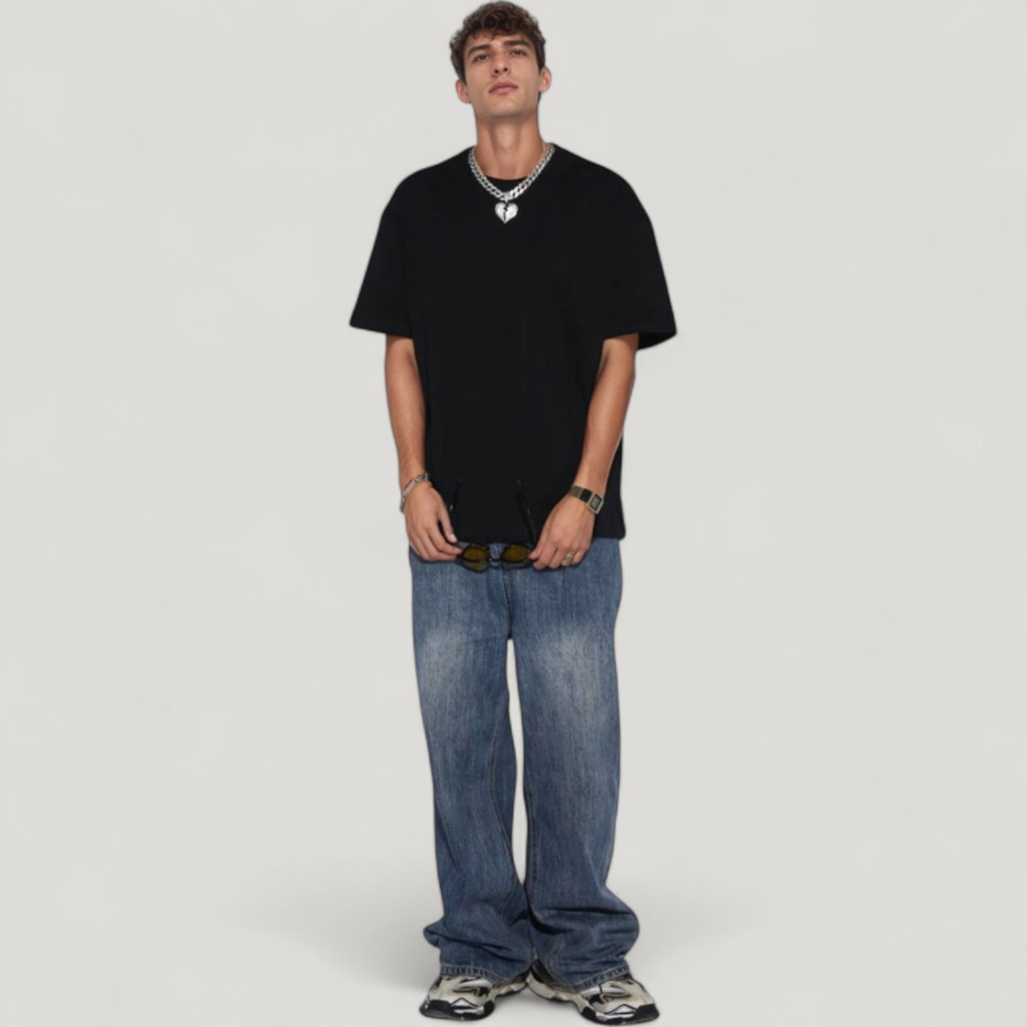 Men's Classic Short Sleeve Crew Neck T-Shirt with Relaxed Fit and Timeless Style