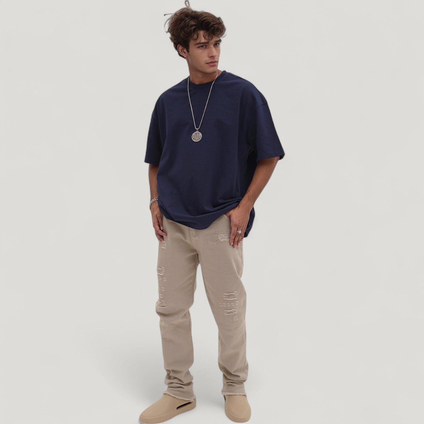 Men's Classic Short Sleeve Crew Neck T-Shirt with Relaxed Fit and Timeless Style