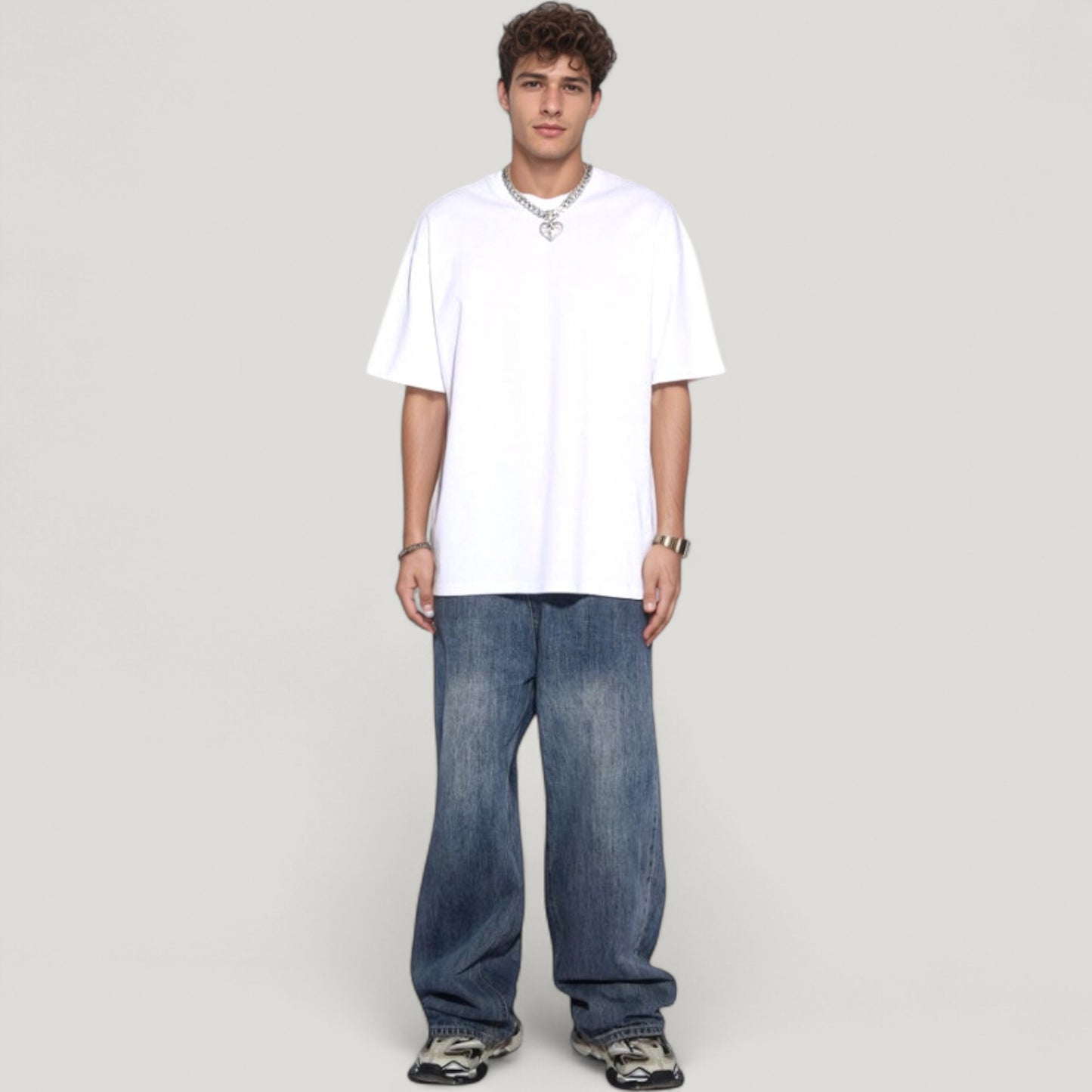 Men's Classic Short Sleeve Crew Neck T-Shirt with Relaxed Fit and Timeless Style