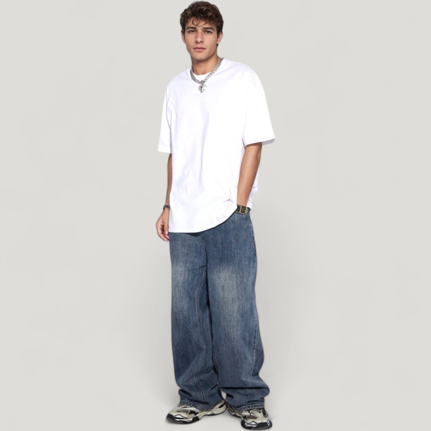 Men's Classic Short Sleeve Crew Neck T-Shirt with Relaxed Fit and Timeless Style