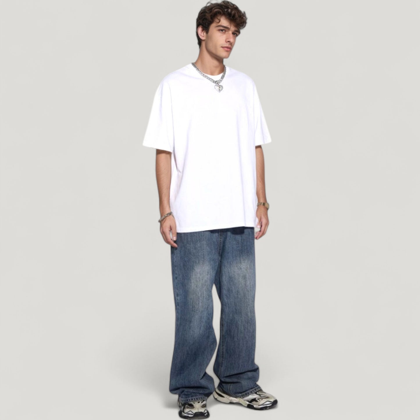Men's Classic Short Sleeve Crew Neck T-Shirt with Relaxed Fit and Timeless Style