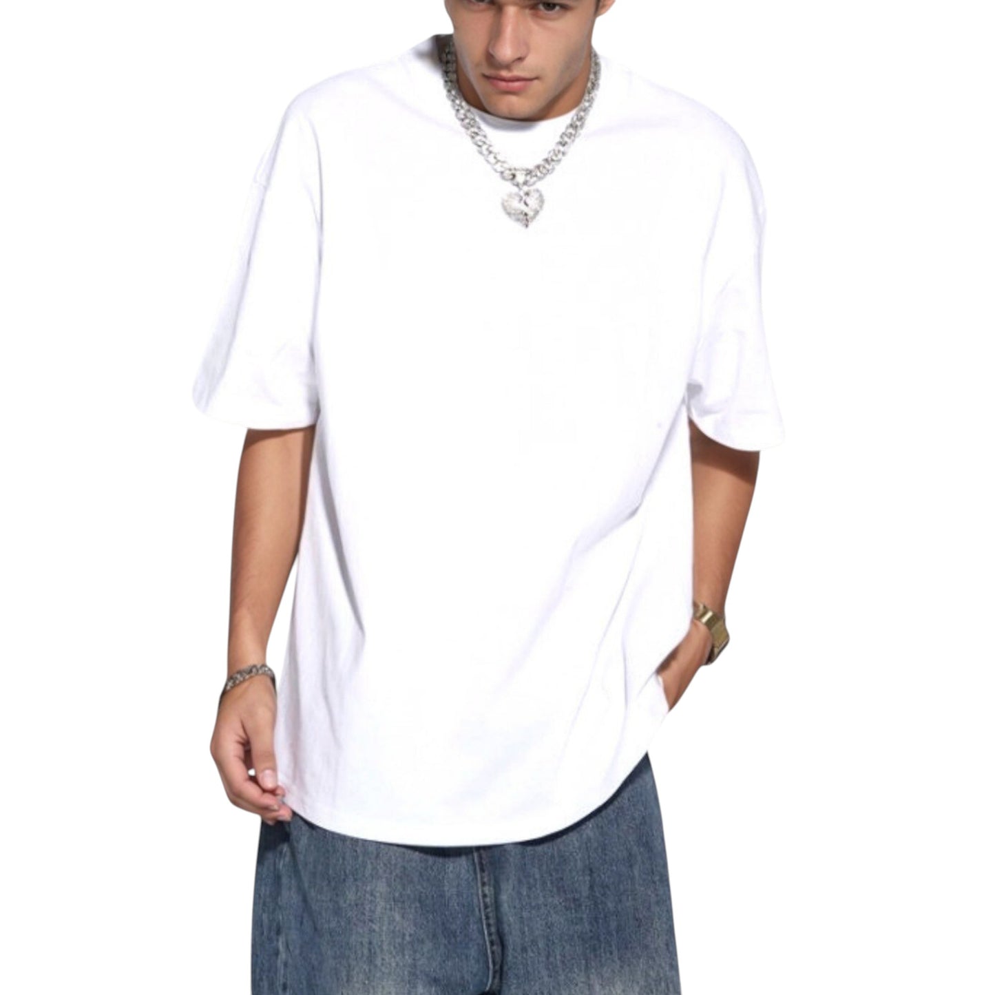 Men's Classic Short Sleeve Crew Neck T-Shirt with Relaxed Fit and Timeless Style