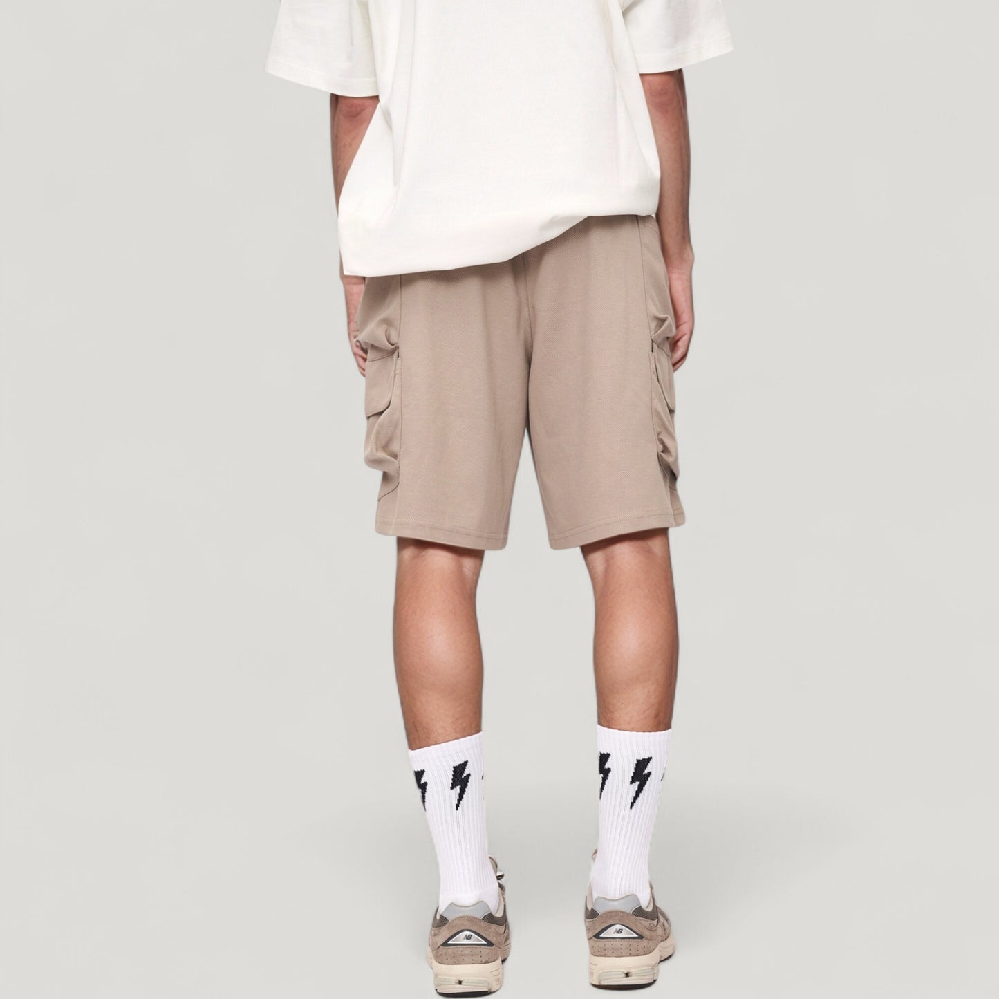 Men's Drawstring Waist Relaxed Fit Everyday Casual Shorts with Side Pockets