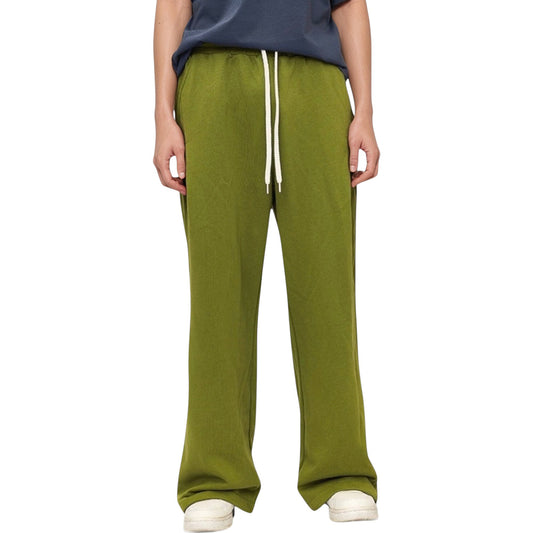 Men's Drawstring Waist Relaxed Fit Wide Leg Casual Sweatpants