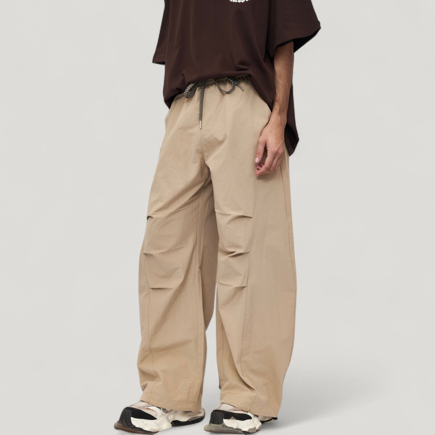 Men's Wide Leg Relaxed Fit Drawstring Waist Casual Sweatpants