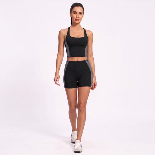 Square Neck Cropped Active Tank Top for Yoga Running Gym Workouts and Everyday Athleisure