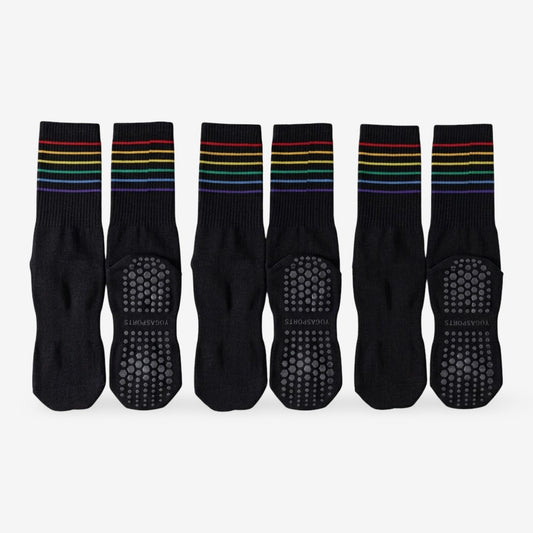 Anti-Slip Yoga Socks for Pilates and Exercise 3 Pack