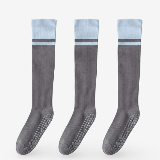 Colorblock Calf Compression Yoga Socks for Fitness and Pilates 3 Pack