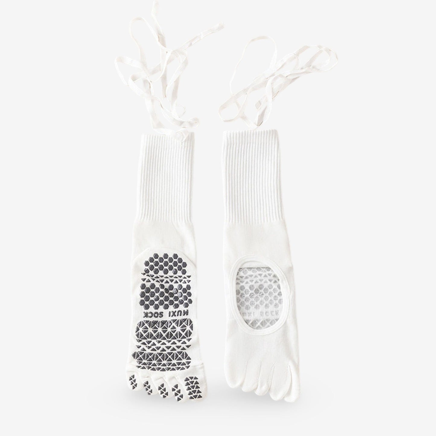 Lace-Up Grip Yoga Socks for Pilates and Dance 3 Pack