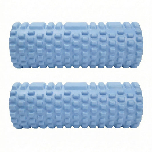 2-PC Textured Foam Roller for Deep Tissue Muscle Recovery and Mobility