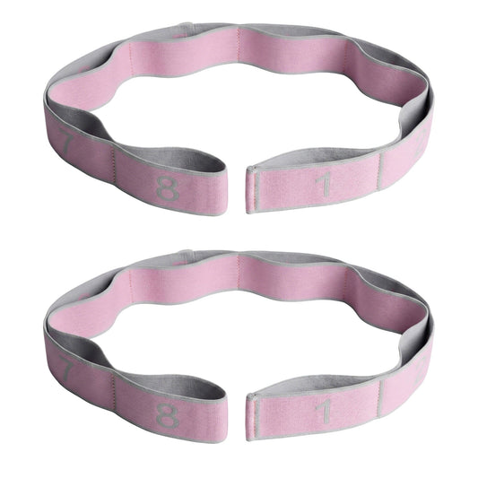 2-PC Fabric Resistance Bands Set 8 Levels Booty Exercise Loop Bands