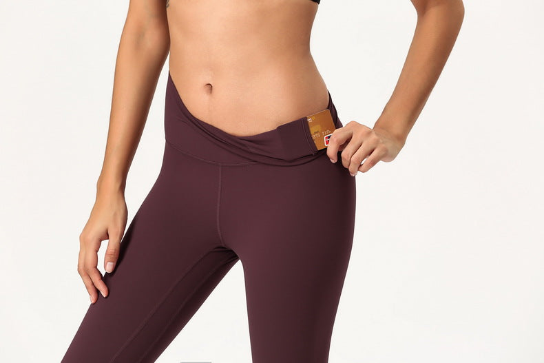High Waisted Cropped Fitness Leggings
