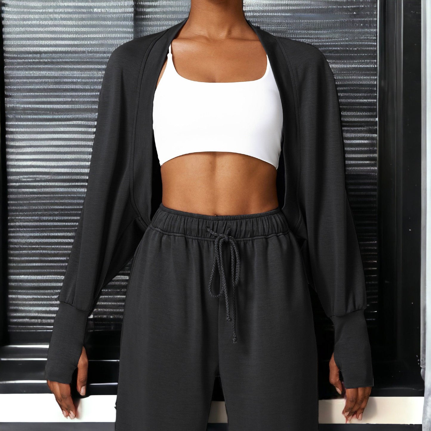 Solid Color Cropped Shrug