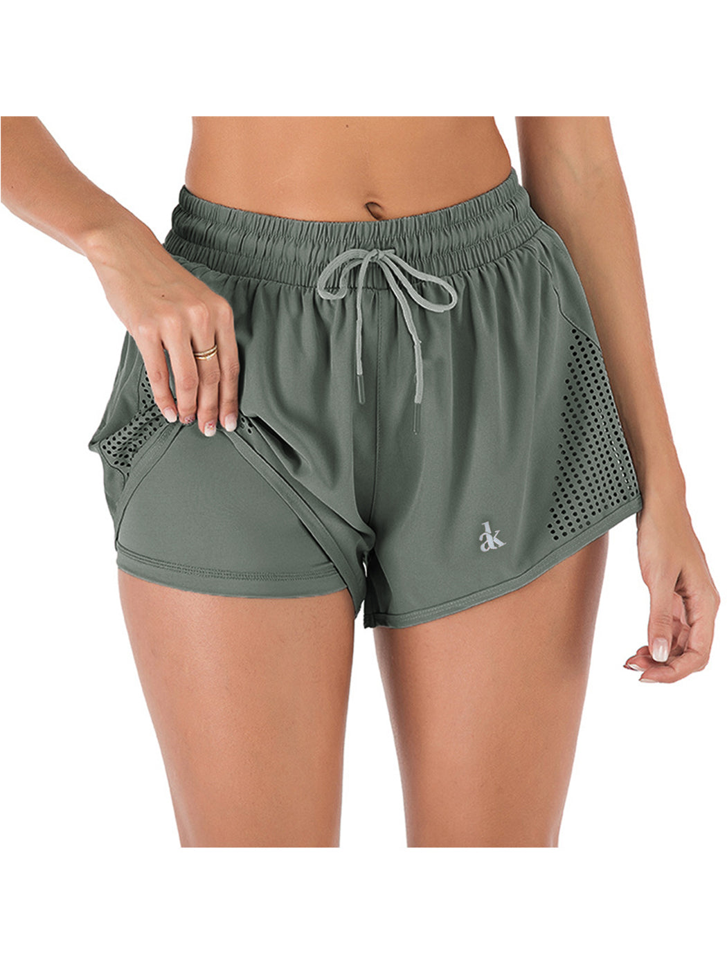 Summer Double Layer Shorts With Engineered Ventilation