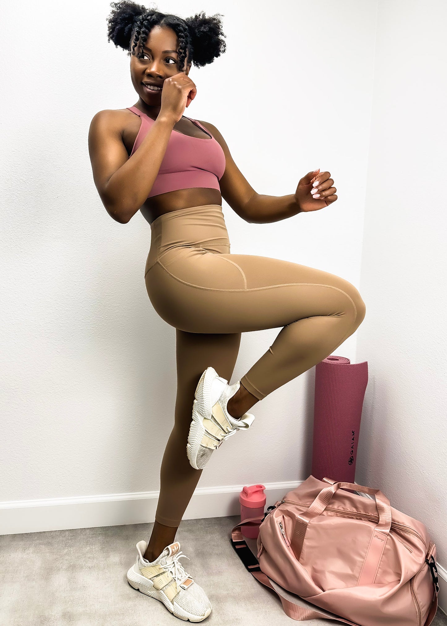 Soft Buttery High Waisted Fitness Leggings with Pockets