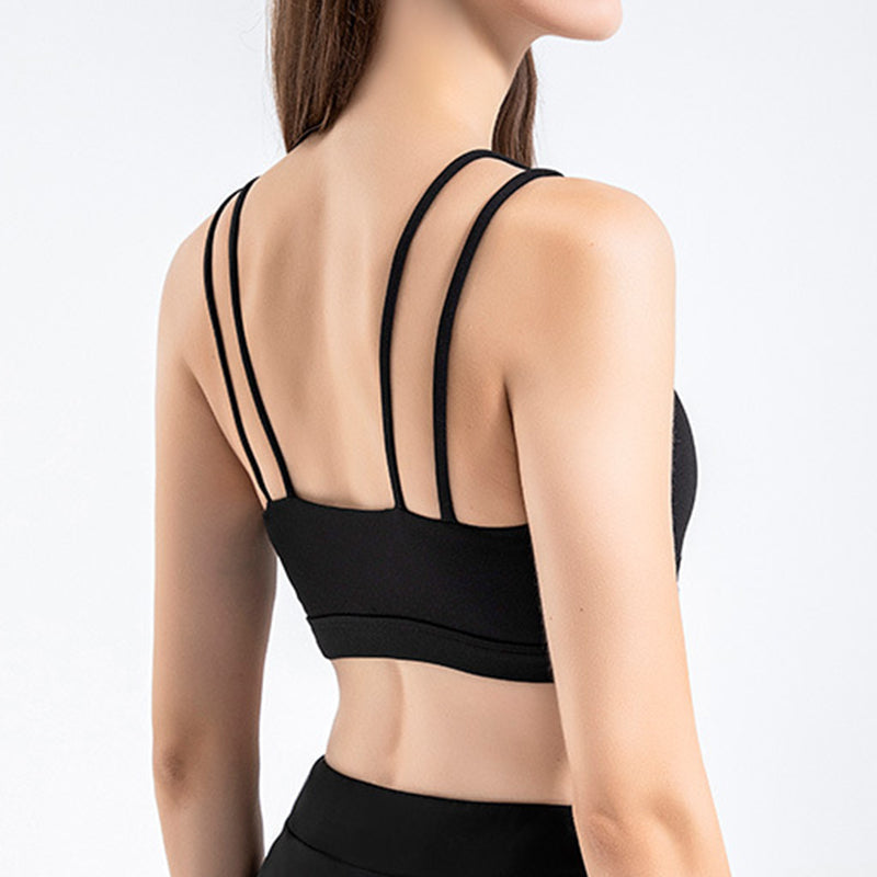 Scoop Lined Double Strap Fitness Bra