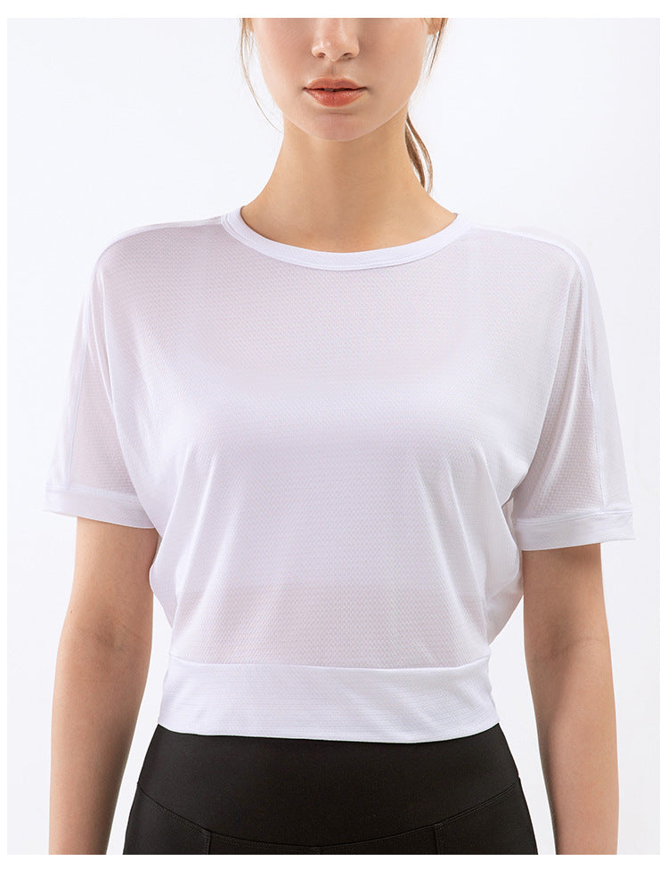 Open Triangle Twist Knot Back Tee