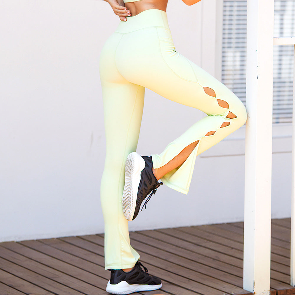 Hollowed Out Design Leggings
