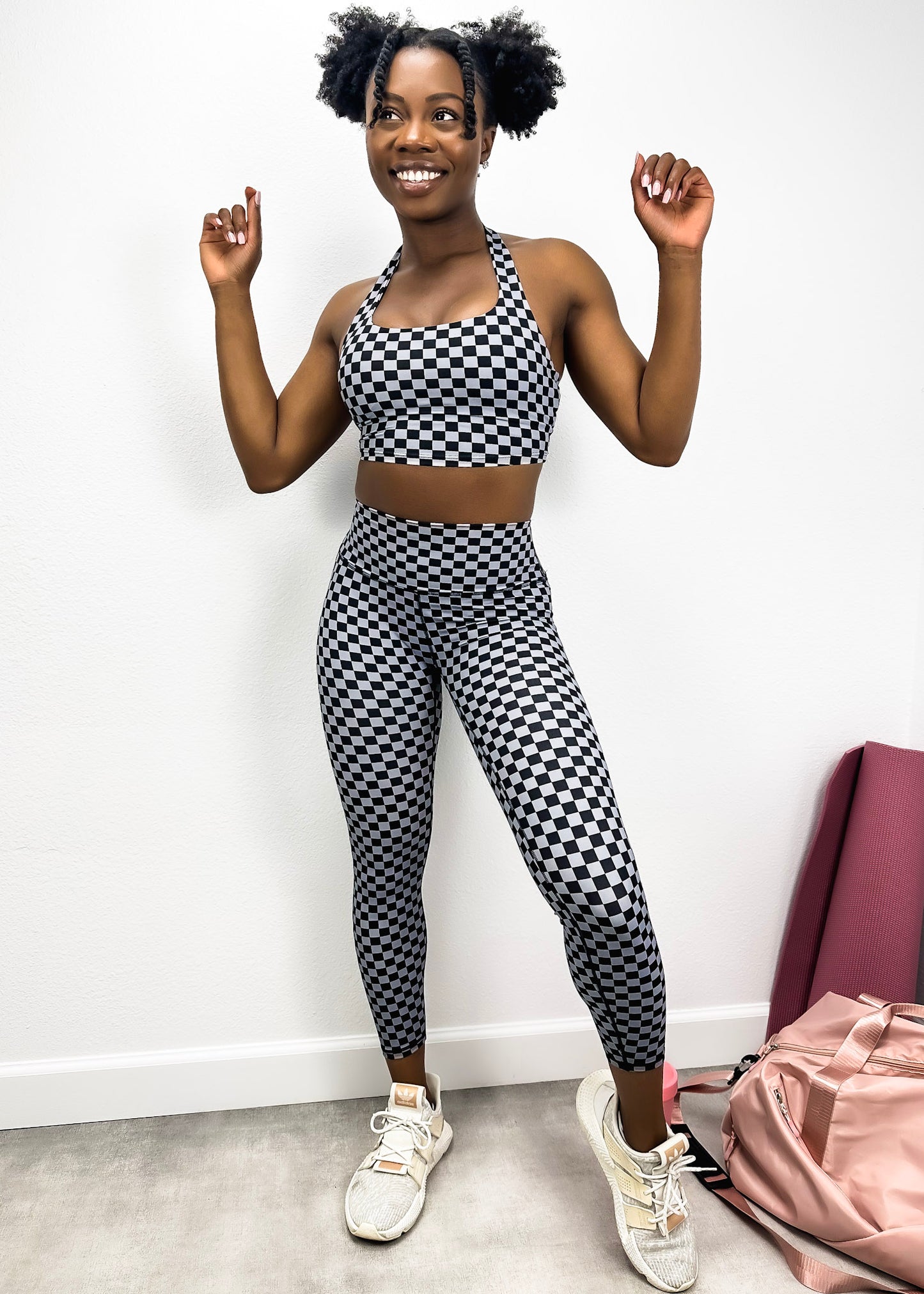 Checkered High Rise 7/8 Leggings