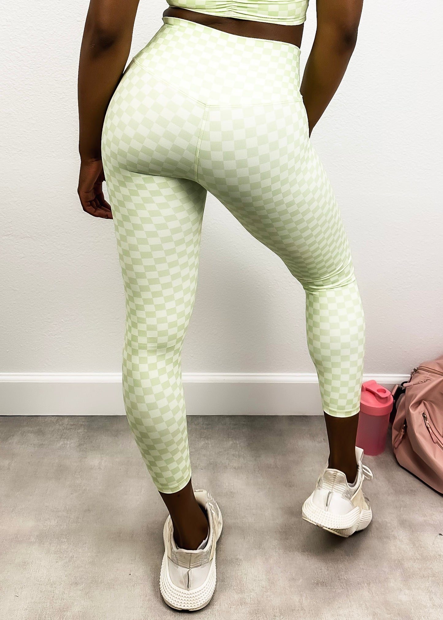 Checkered High Rise 7/8 Leggings