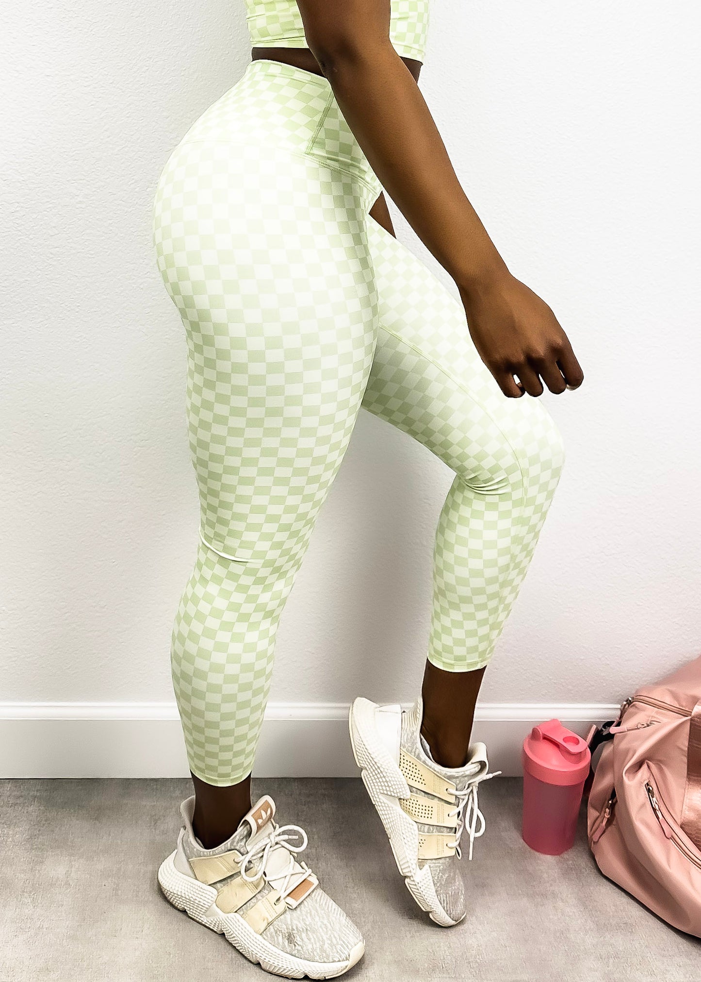 Checkered High Rise 7/8 Leggings