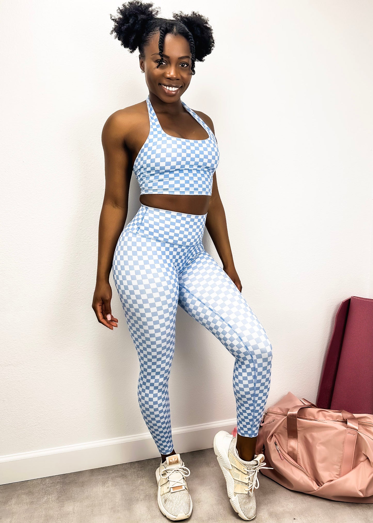 Checkered High Rise 7/8 Leggings