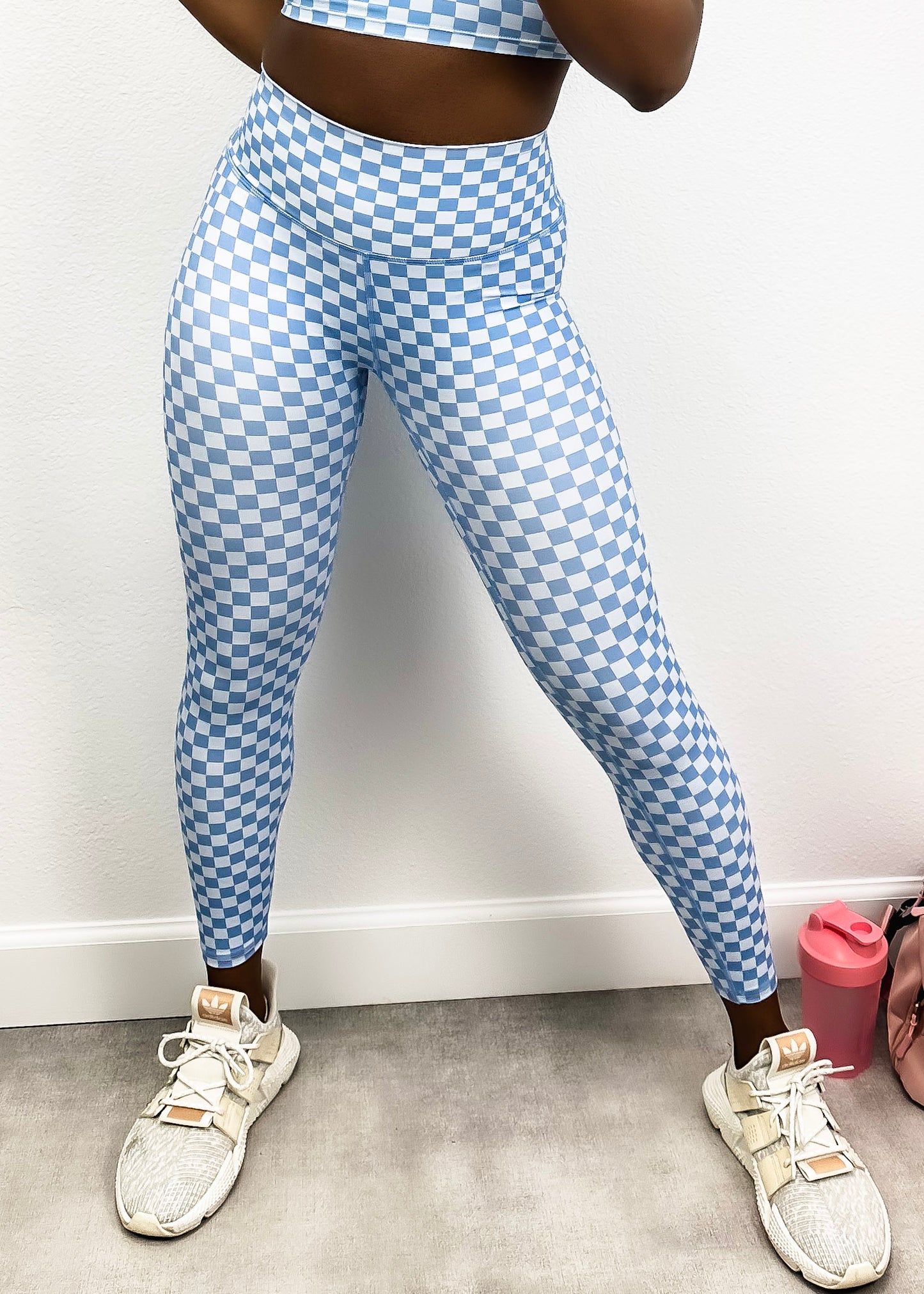 Checkered High Rise 7/8 Leggings