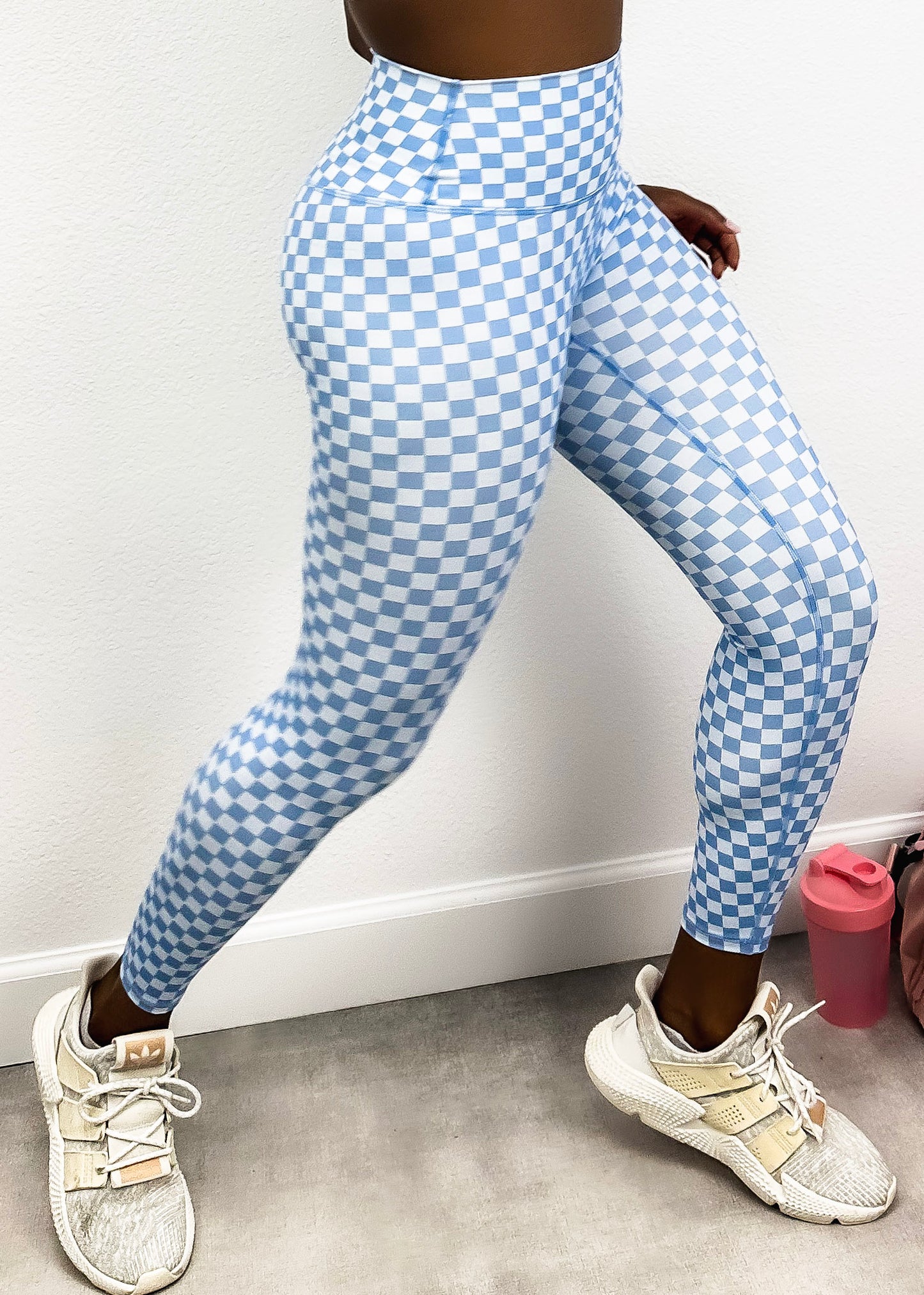 Checkered High Rise 7/8 Leggings