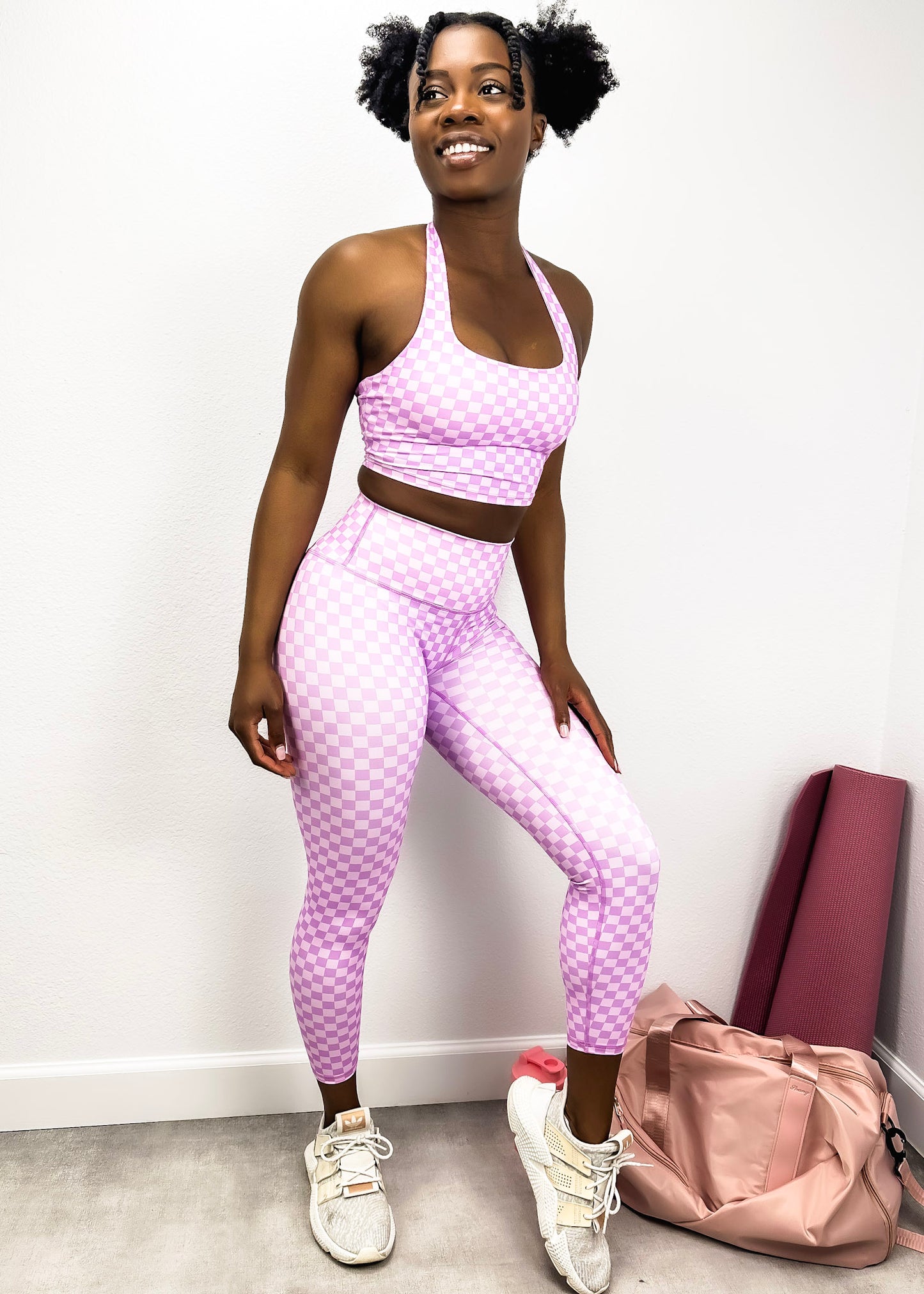 Checkered High Rise 7/8 Leggings