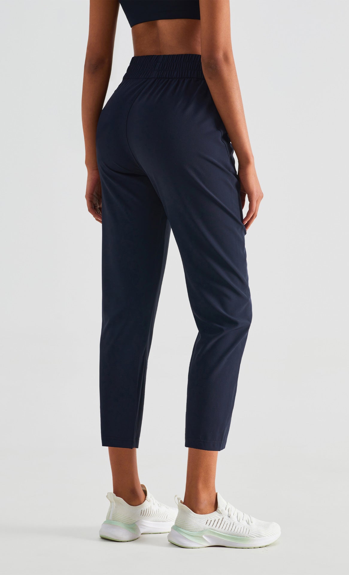High Rise Cropped Capri Slim Fit Joggers