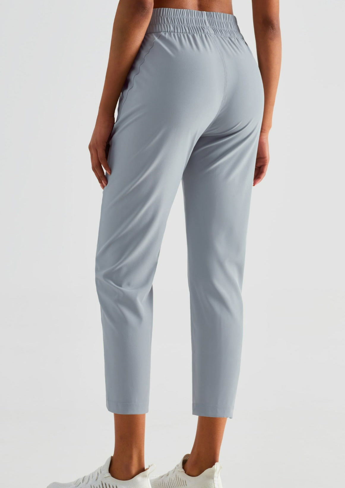 High Rise Cropped Capri Slim Fit Joggers