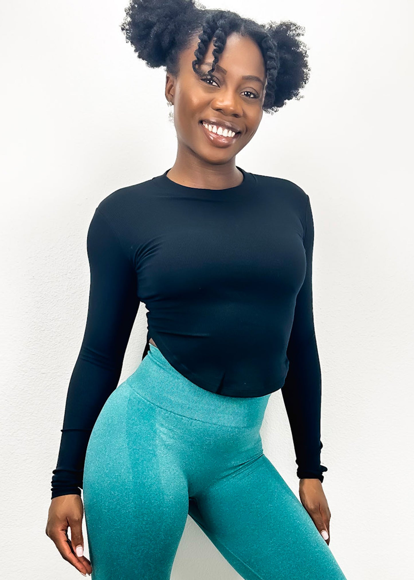 Slim Fit Long Sleeve Contouring Top