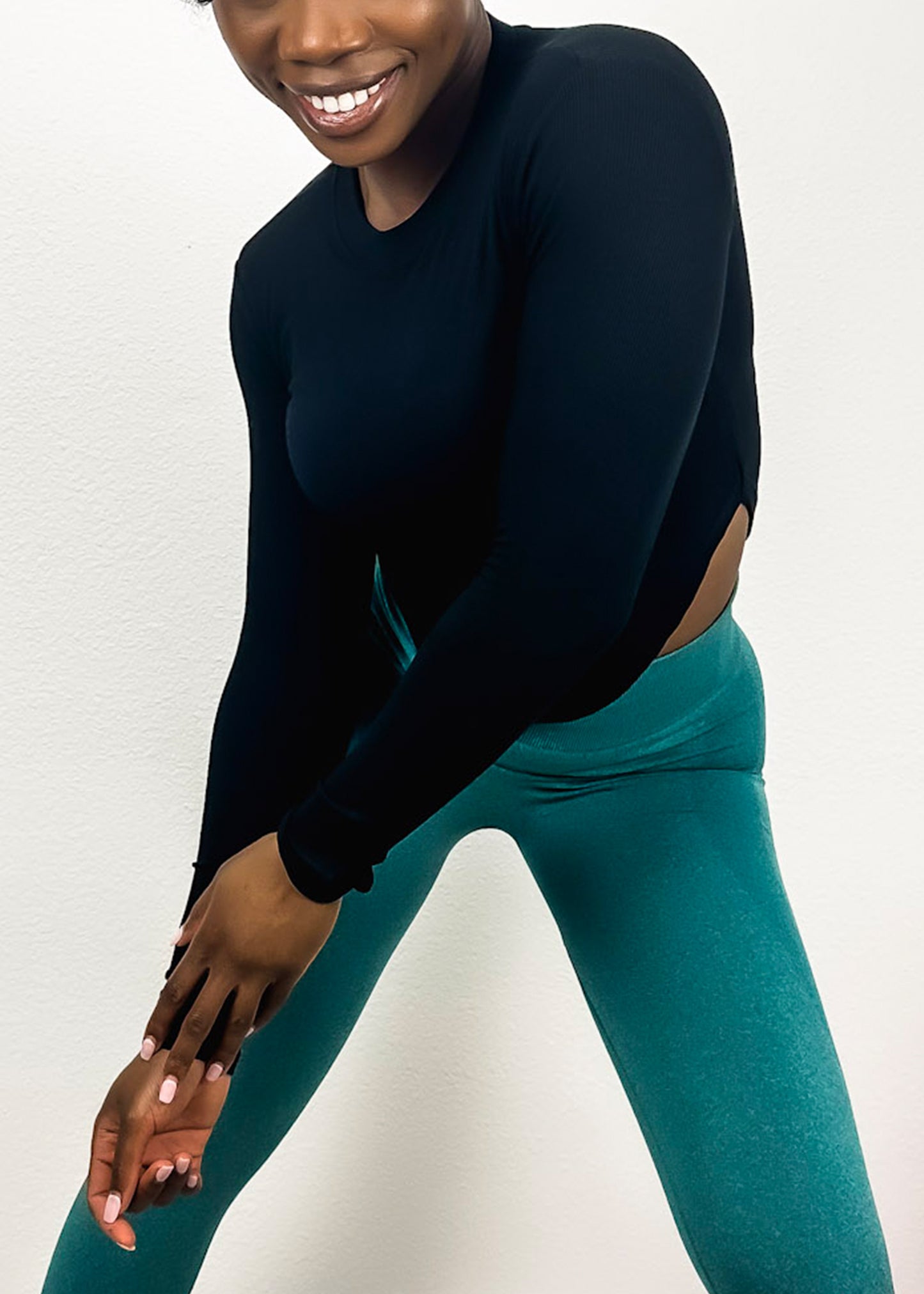Slim Fit Long Sleeve Contouring Top
