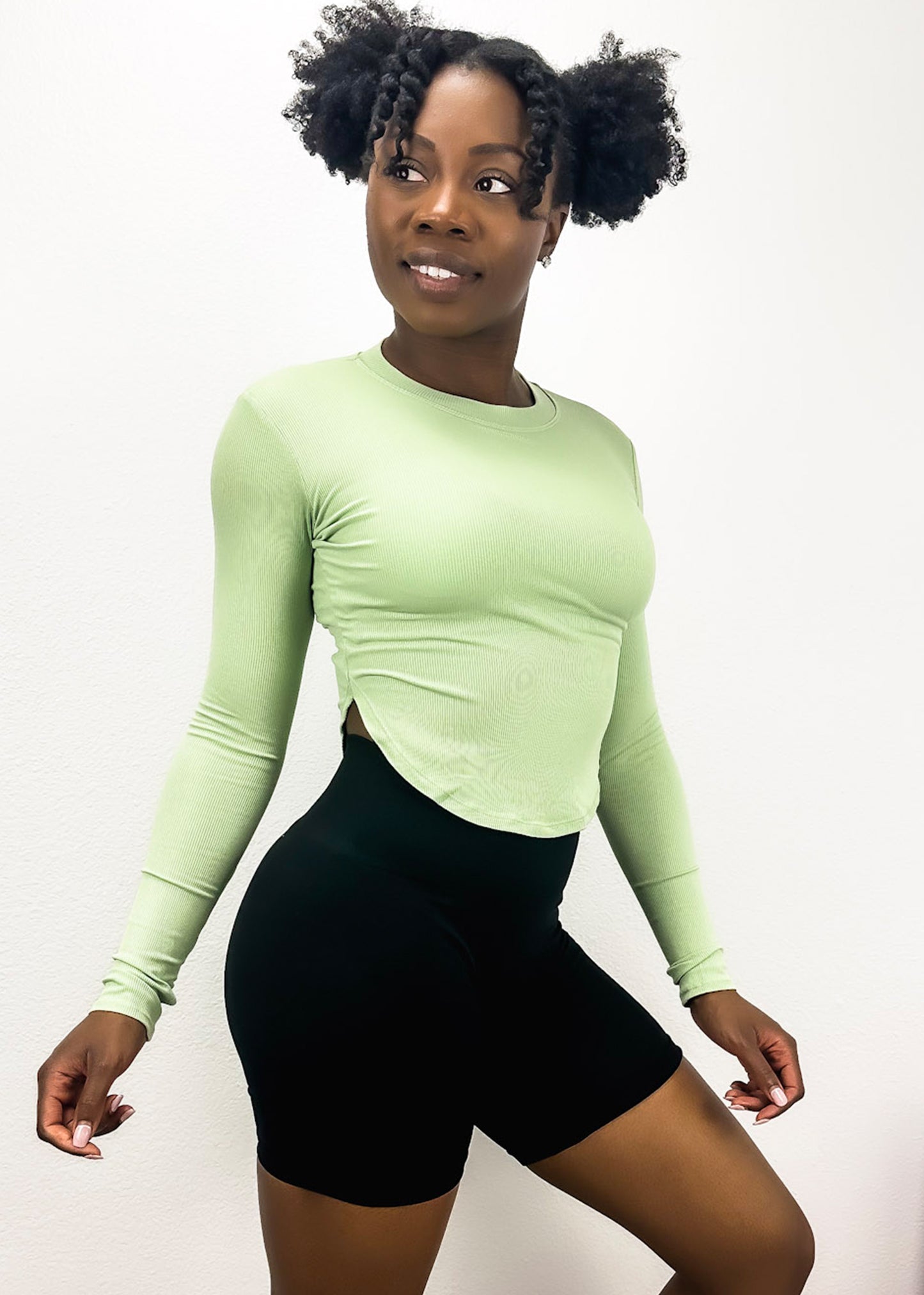 Slim Fit Long Sleeve Contouring Top